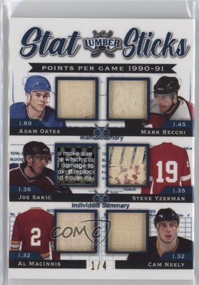 2021-22 Leaf Lumber Legendary Navy Blue /4 Brendan Shanahan Steve Yzerman HOF