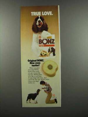 1983 Purina Bonz Dog Food Ad - True Love