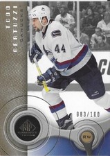 2005-06 SP Game Used TODD BERTUZZI Gold parallel card #98