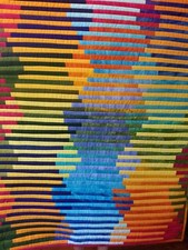 Interweave Rainbow Waves Wall Hanging Quilt