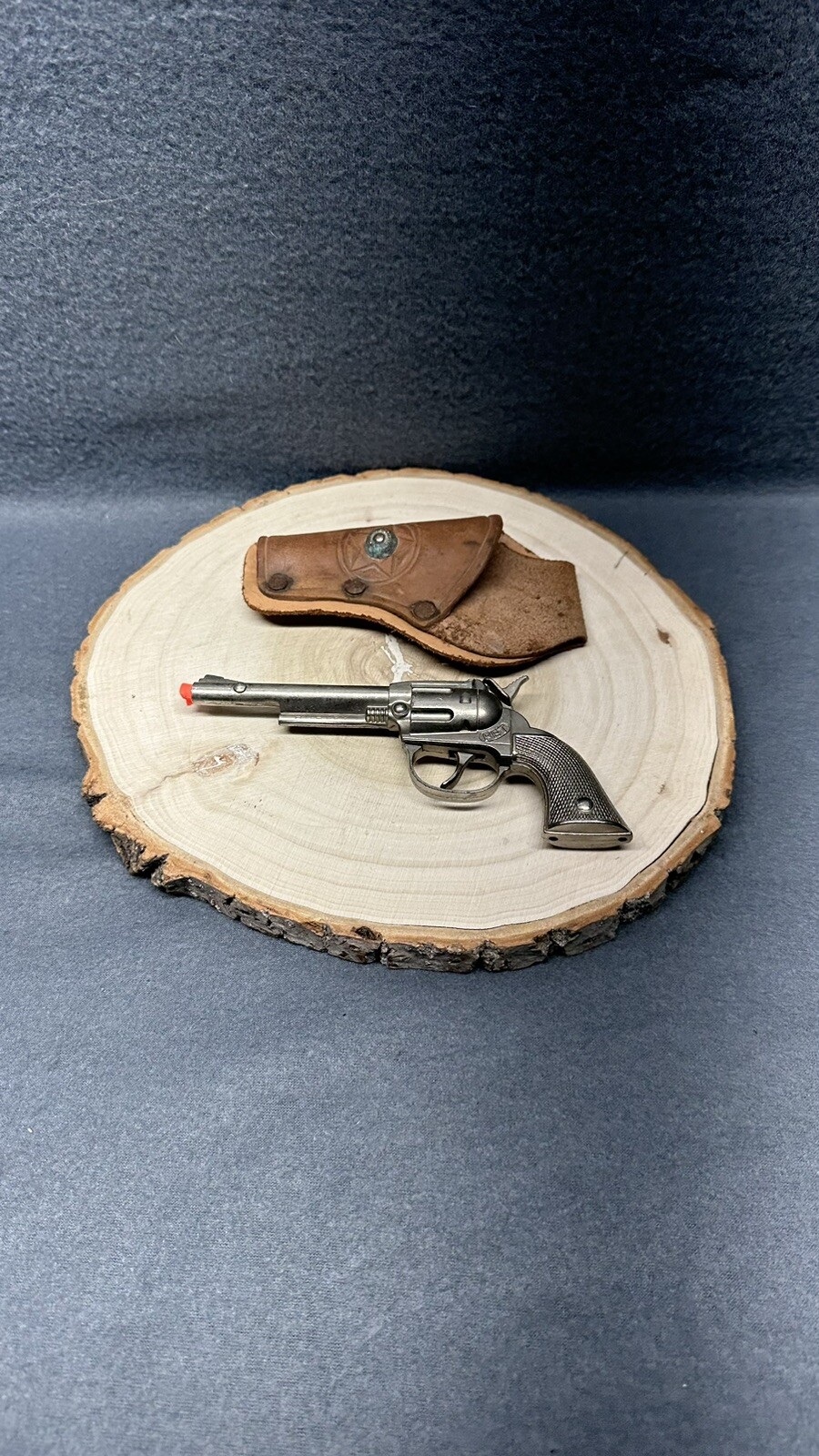 Vintage Hubley “Pet” Toy Cap Gun With Leather Holster eBay