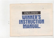 Sega Genesis Visions Subscription Advert Card INSERT ONLY Authentic