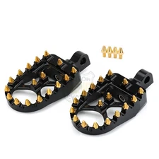 Wide Fat MX Style Foot Pegs Footrest For Harley Dyna Sportster XL Chopper Bobber