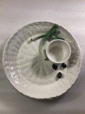 MEO The Home Collection Figural Serving Platter Olives and Scallions 12” 