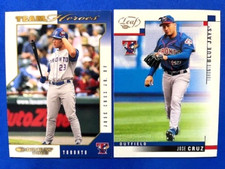 MLB - Jose Cruz Jr 2003 Donruss Team Heroes & 2003 Leaf Baseball - Blue Jays