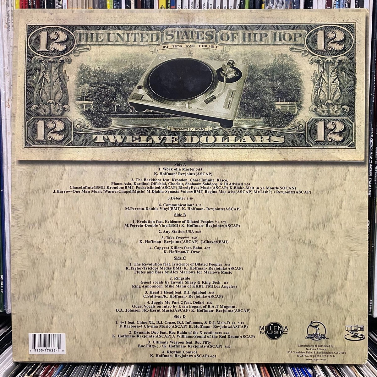 DJ REVOLUTION - IN 12's WE TRUST (VINYL 2LP) 2000!! RARE