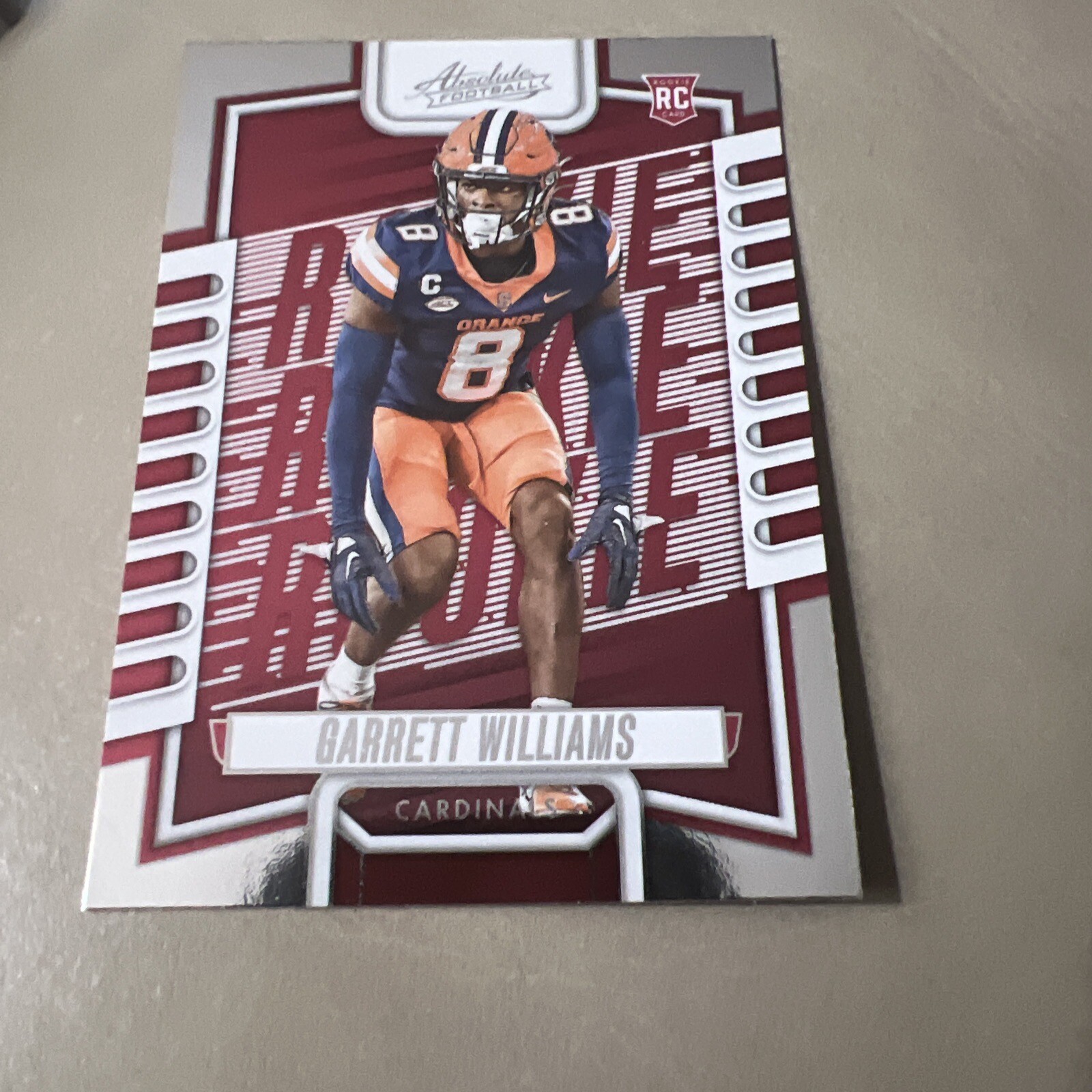 GARRETT WILLIAMS #179 RC 2023 PANINI ABSOLUTE