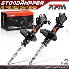 2x Stoßdämpfer Gasdruck Vorderachse für Toyota Corolla Compact 1997-2001