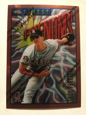 1996 Topps Finest Bronze Phenoms # 156 Angels Troy Percival Rookie Baseball Card