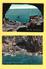 Cartolina San Felice Circeo Grotta della Sibilla viaggiate 1960 due cartoline 