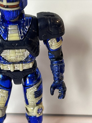 Blue Stinger Beetleborg 6" 1996 Metallic Beetleborgs Bandai - Picture 5 of 11