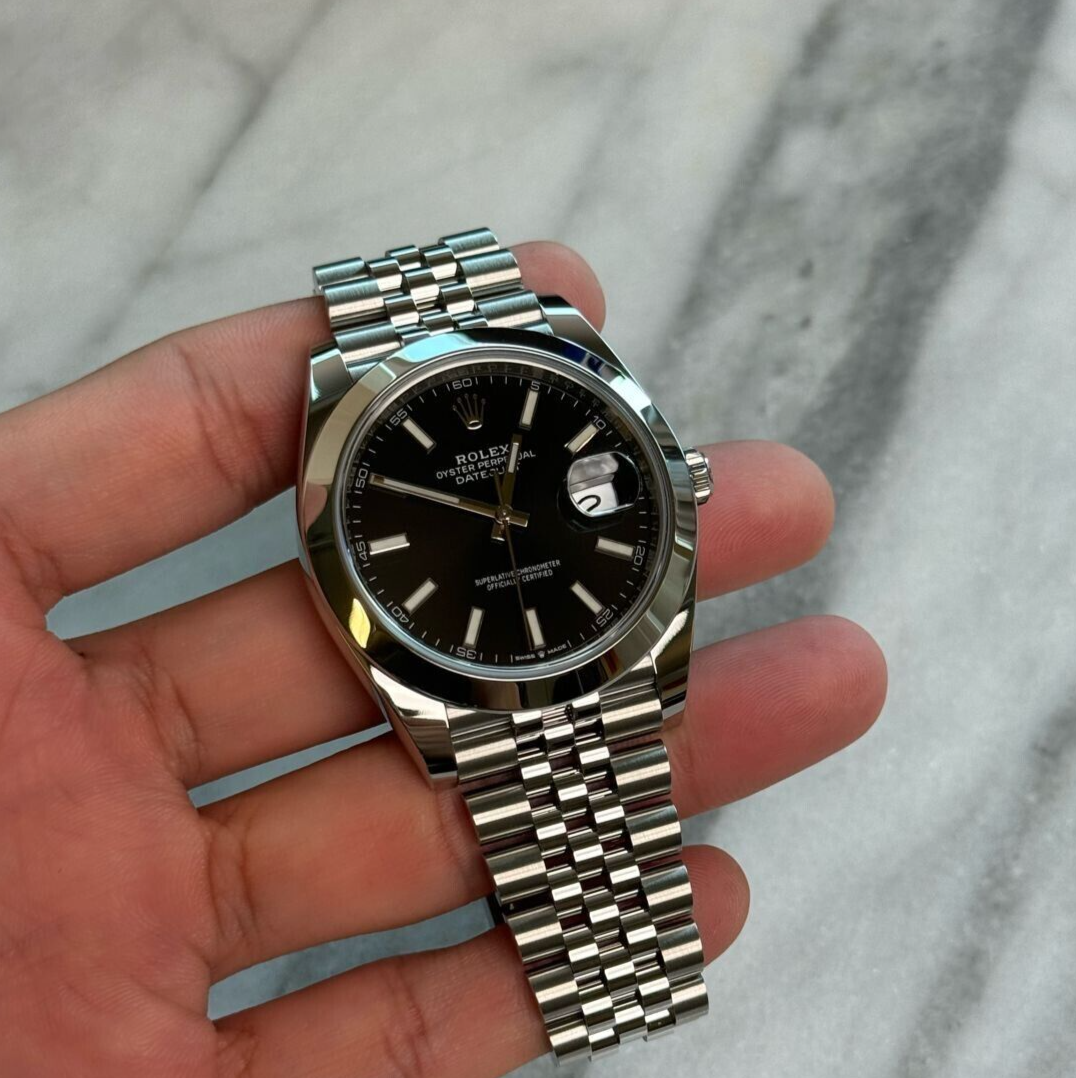 Rolex Datejust 41 126300 Stainless Jubilee Black Index New, Complete, 2024
