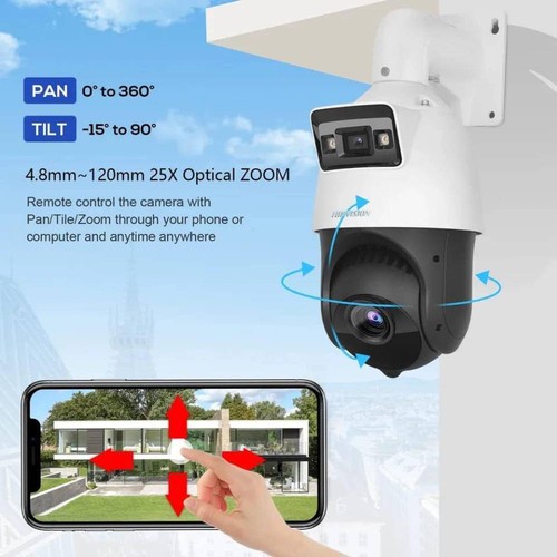 Hikvision DS-2SE4C425MWG-E/14F0 Darkfighter 4 MP 25x PTZ IP Telecamera POE Speed Dome - Foto 2 di 17