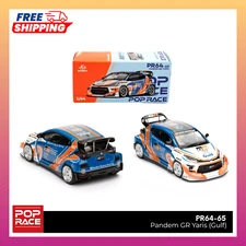 1:64 POP RACE PANDEM ROCKET BUNNY TOYOTA GR YARIS GULF PR64-65 DIECAST CAR MODEL