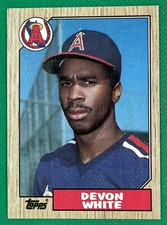 1987 Topps #139 DEVON WHITE Rookie RC California Angels NICE CARD !!!. rookie card picture