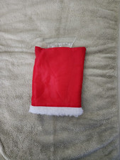 Car Windshield Scraper for Ice & Snow with Red Fleece Lined Hand Cover 6"x10"