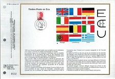 906+FEUILLET CEF 1er JOUR 1988    TIMBRE   POSTE EN  ECU
