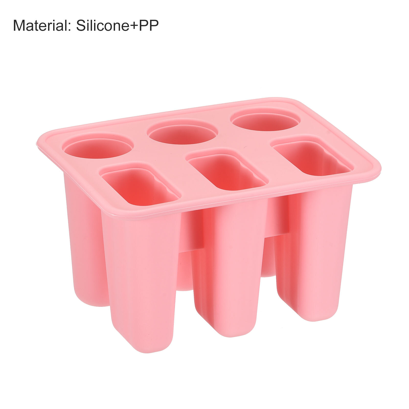Silicone Ice Pops Molds 6Pcs, Homemade Ice Cream Mold Set Pink eBay
