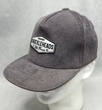 Little Theads Knuckleheads Hat Medium Boy s Gray Corduroy Trucker s Snapback Cap