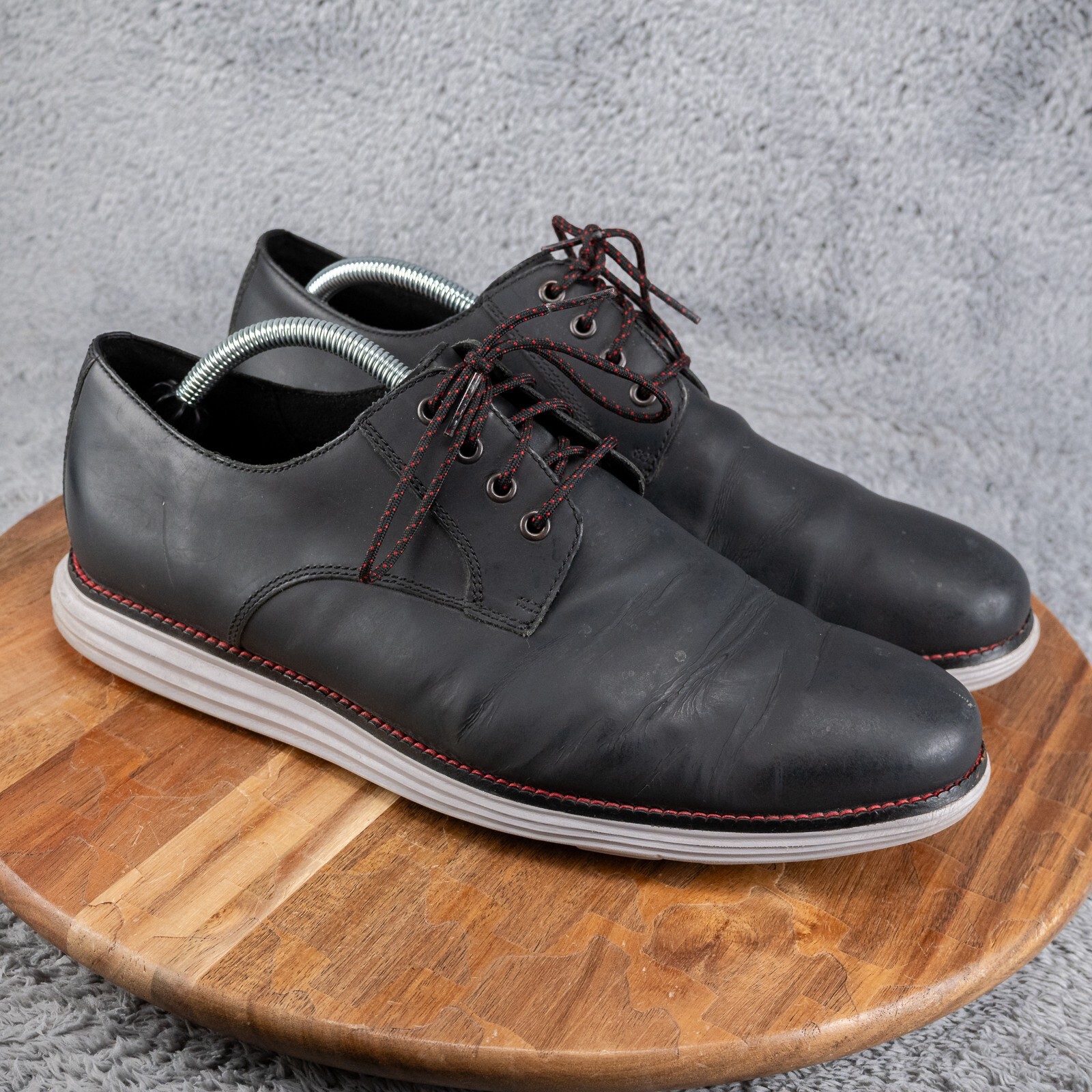 SAOLA Scarpe Cole Haan Original Grand Uomo 10 5 M Nero Opaco Oxford Hybrid Ufficio