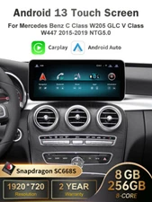 10.25"Android Carplay Multimedia Screen Navi For Mercedes Benz C GLC W205 V W447