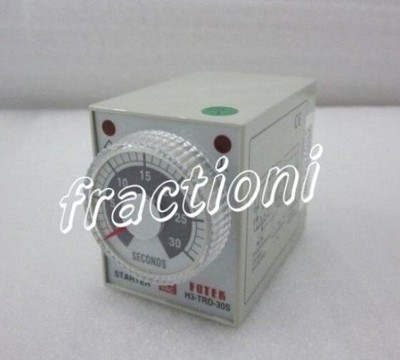 Fotek On Delay Timer H3-TRD-30S, New In Box, QTY 5 Per Lot, 1-Year Warranty ! #A
