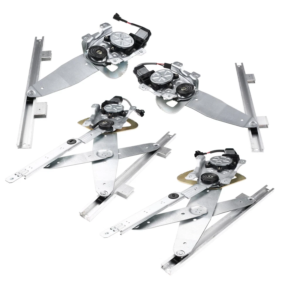 Regulador de ventana eléctrica delantero y trasero 4 piezas con motor para Saturn SL SL1 SL2 SW1 SW2 Foto 2 de 4