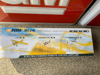 FMS BLITZ RC READY TO FLY RTF CESSNA 182 KIT ELECTRIC POWERED PLANE