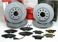 Für VW Golf Sportsvan - Zimmermann gelochte Bremsscheiben Bremsbeläge vorne hint