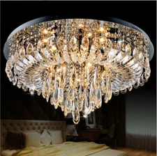 LED Crystal Chandelier Lamp Living Room Bedroom Lighting Ceiling Fixtures Home K