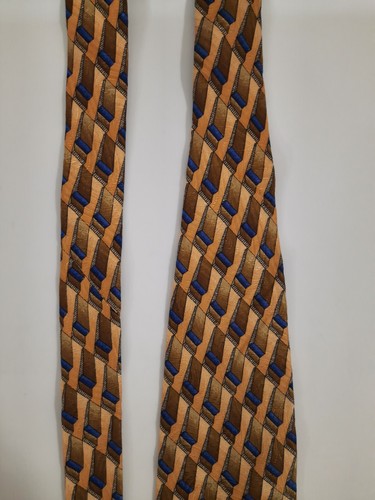 Robert Talbott Studio Herren 100 % Seide Krawatte Krawatte 58 x 4 breit orange blau USA neuwertig - Bild 11 von 12
