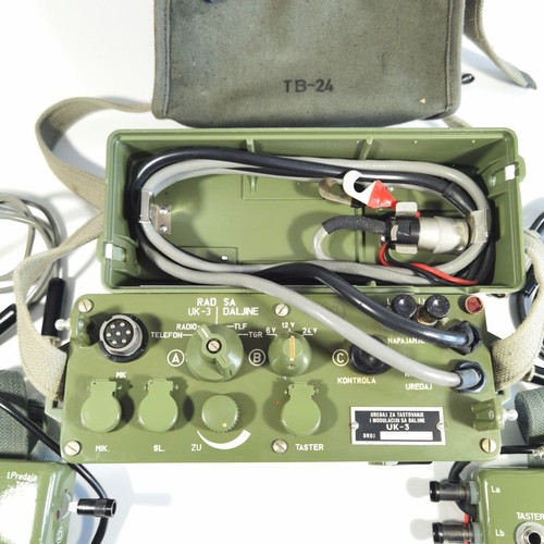 Dispositivo de mecanografía militar yugoslavo genuino sistema de comunicación de trinchera completo - Imagen 9 de 24