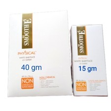 Smooth E Sunscreen Cream Physical SPF 50 Non Chemical White Babyface 15, 40 gm