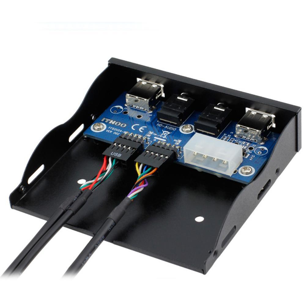 Pannello Frontale Floppy Wendry – USB 2.0 E Audio HD, Plug And Play, 3.5''