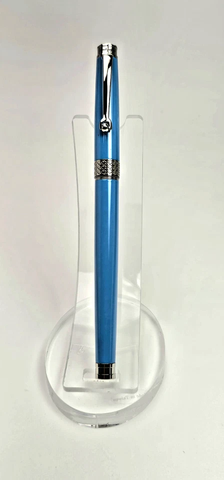 Montegrappa Piacere голубой шариковая ручка ISPYRRBB и кожаный мешочек (без бумаги) - Изображение 2 из 4