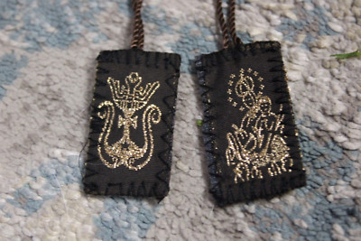 Scapular Escapulario Bendecido  Virgen Del Carmen Con Nino