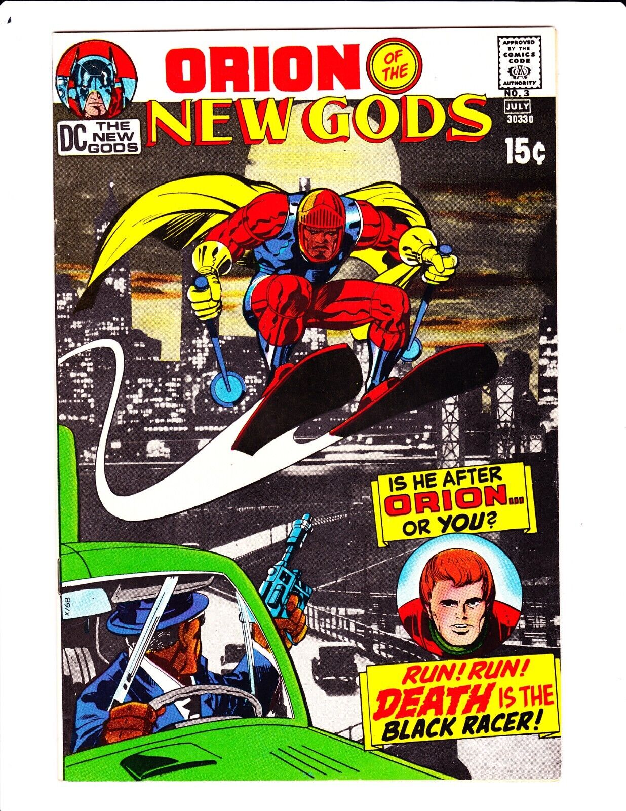 New Gods #3 (1971) FN/VF 7.0 Jack Kirby Story & Art, 1st App Black Racer DC