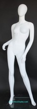 5 ft 9 in Female Abstract Head Mannequin Matte White New Style Mannequin SFW67E