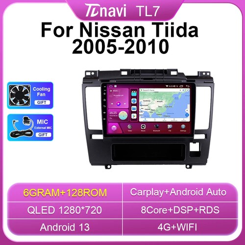 For Nissan Tiida C11 2005-2010 Android CarPlay Car Radio GPS Video Player Screen - Picture 11 of 32
