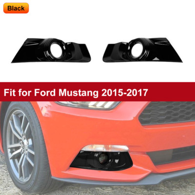 Front Bumper Fog Light Lamp Cover Bezel for Ford Mustang 2015-2017 Left & Right