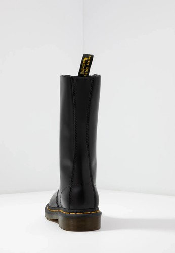 DR MARTENS 1914 SMOOTH BLACK LEATHER 14 EYE HOLE TALL LACE UP BOOTS - ALL SIZES. - Imagen 3 de 5