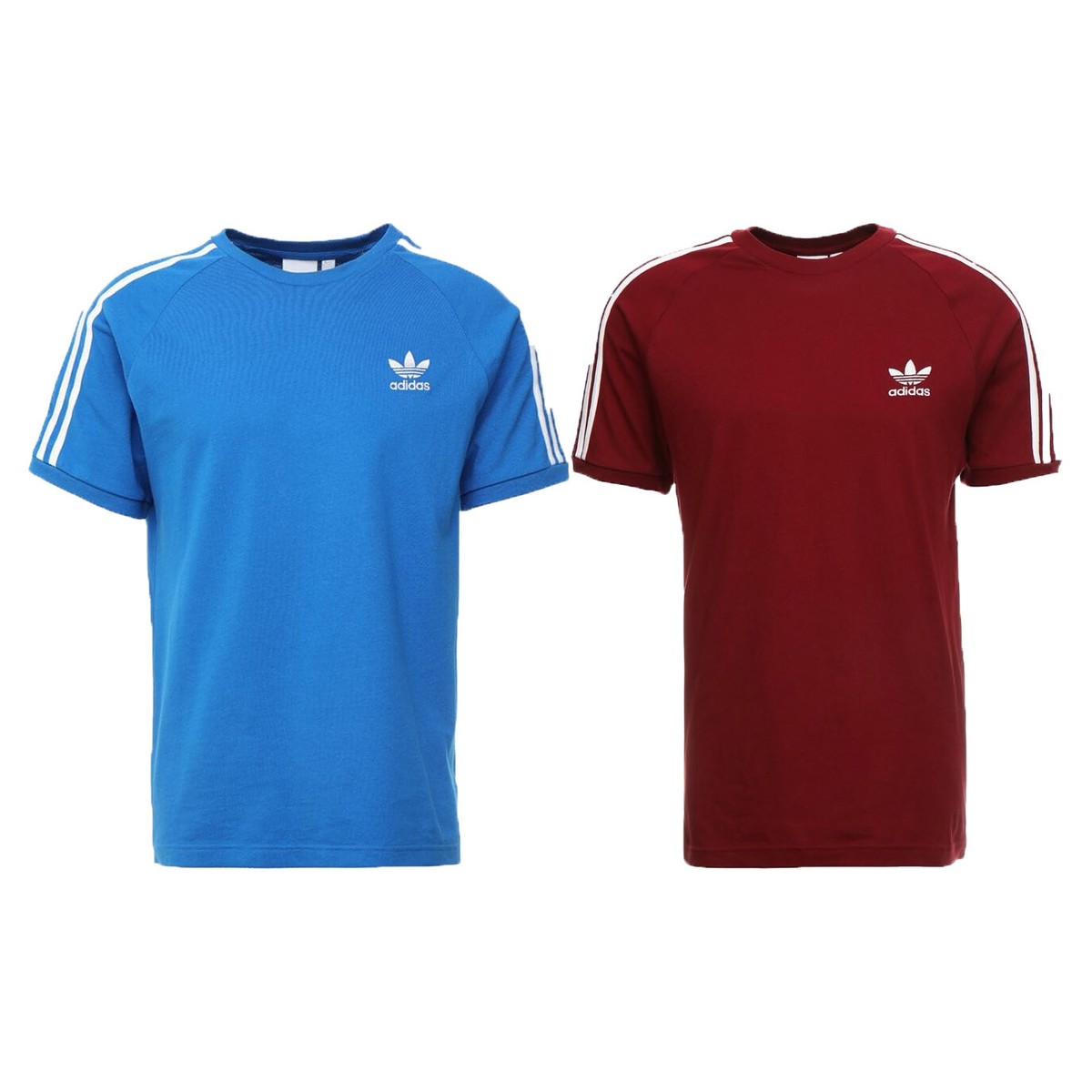 Adidas Originals Men's California Adi Tee Cotton T Shirt Stripes