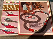 Vintage 1965 Ideal Dearborn TORTURE TEST Slot car set MOTORIFIC w Ford Pickup