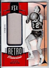 2021-22 Panini National Treasures Retro Materials /99 Slater Martin #RM-SLM HOF