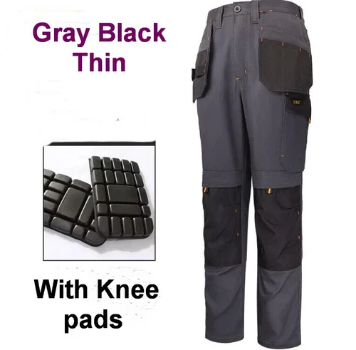 Men Multi-Pocket Cargo Pants Work Pants Wear-Resistant Pants Worker's Trousers - Picture 24 of 42