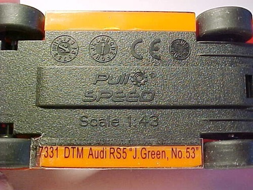 4 ZOLL 2019 Audi RS5 J. Green Pull Speed 1/43 KUNSTSTOFF neuwertig lose SELTEN - Bild 5 von 5