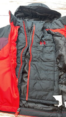 Under Armour Little Boys in Winter Coat Red Black NEW