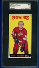 1964 TOPPS HOCKEY #8 GARY BERGMAN RC - SGC 7 - RED WINGS (SLOTH55) SHORT PRINT