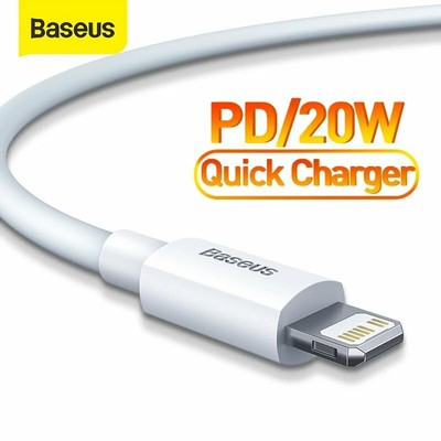 Baseus USB C 20W SCHNELL Ladekabel für Original iPhone 14 13 12 11 Kabel Daten