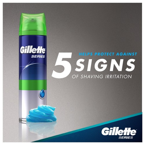 Gillette Series 3X Sensitive Shave Gel, Hydrates, Protects and Soothes, 7 Oz x06 - Picture 5 of 5